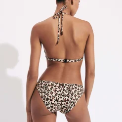 Femme Vilebrequin Tous Les Bas^Bas De Maillot De Bain Culotte Midi Femme Turtles Leopard