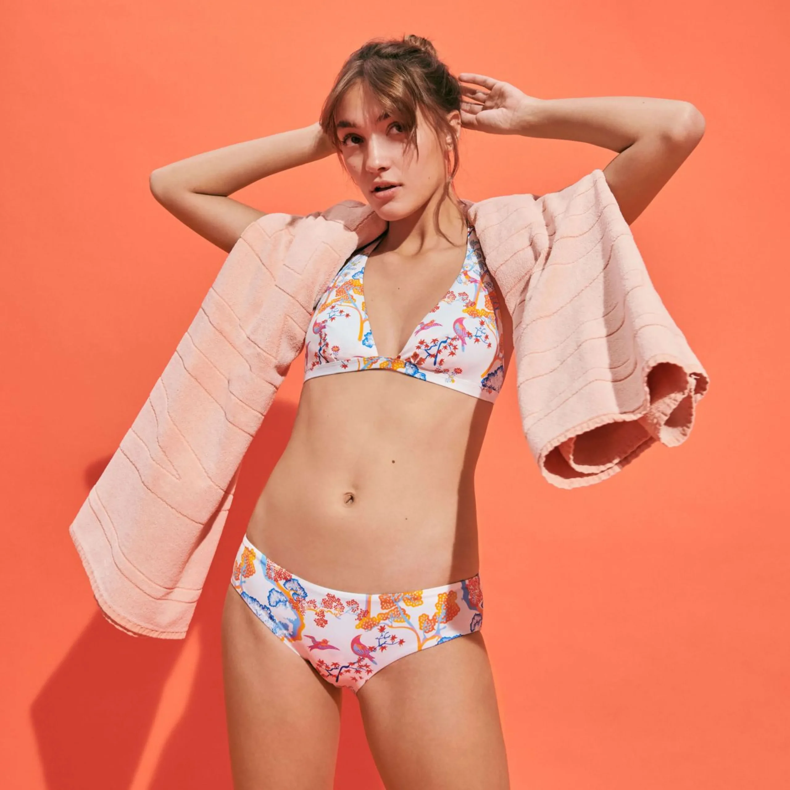 Femme Vilebrequin Tous Les Bas^Bas De Maillot De Bain Culotte Couvrante Femme Peaceful Trees