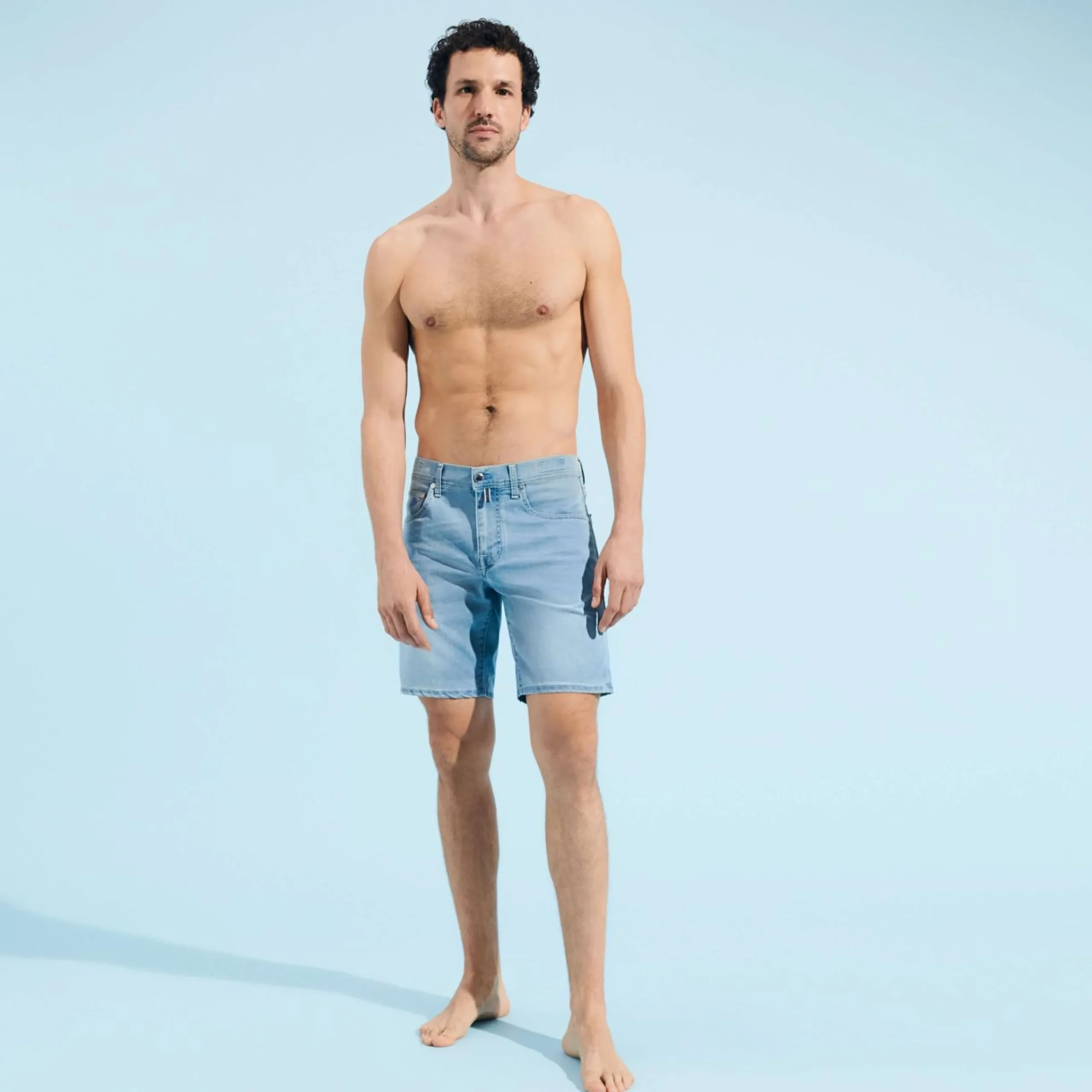Homme Vilebrequin Bermudas Et Shorts^Bermuda 5 Poches En Jean Delave Homme Sud