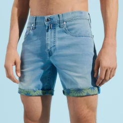 Homme Vilebrequin Bermudas Et Shorts^Bermuda 5 Poches En Jean Delave Homme Sud