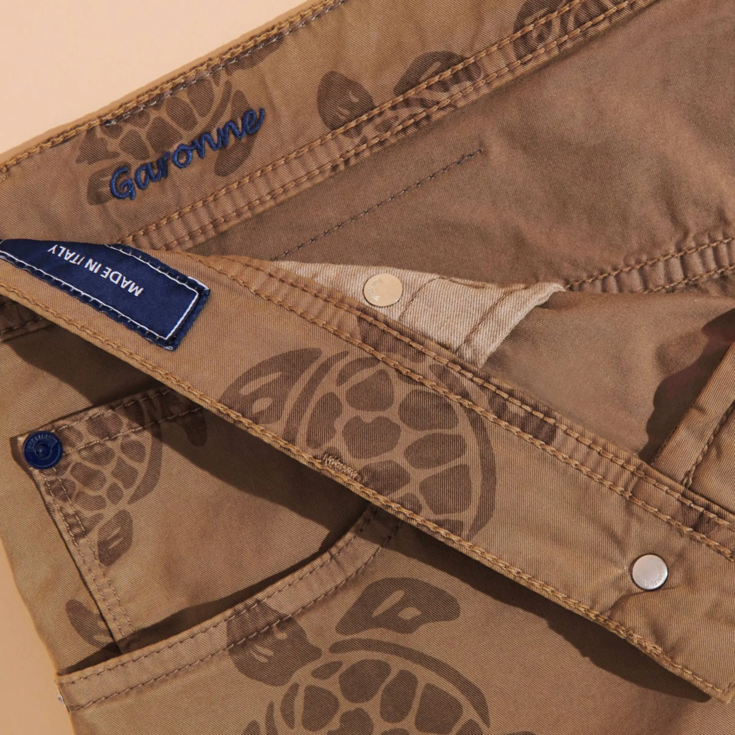 Homme Vilebrequin Bermudas Et Shorts^Bermuda 5 Poches Homme Ronde Des Tortues