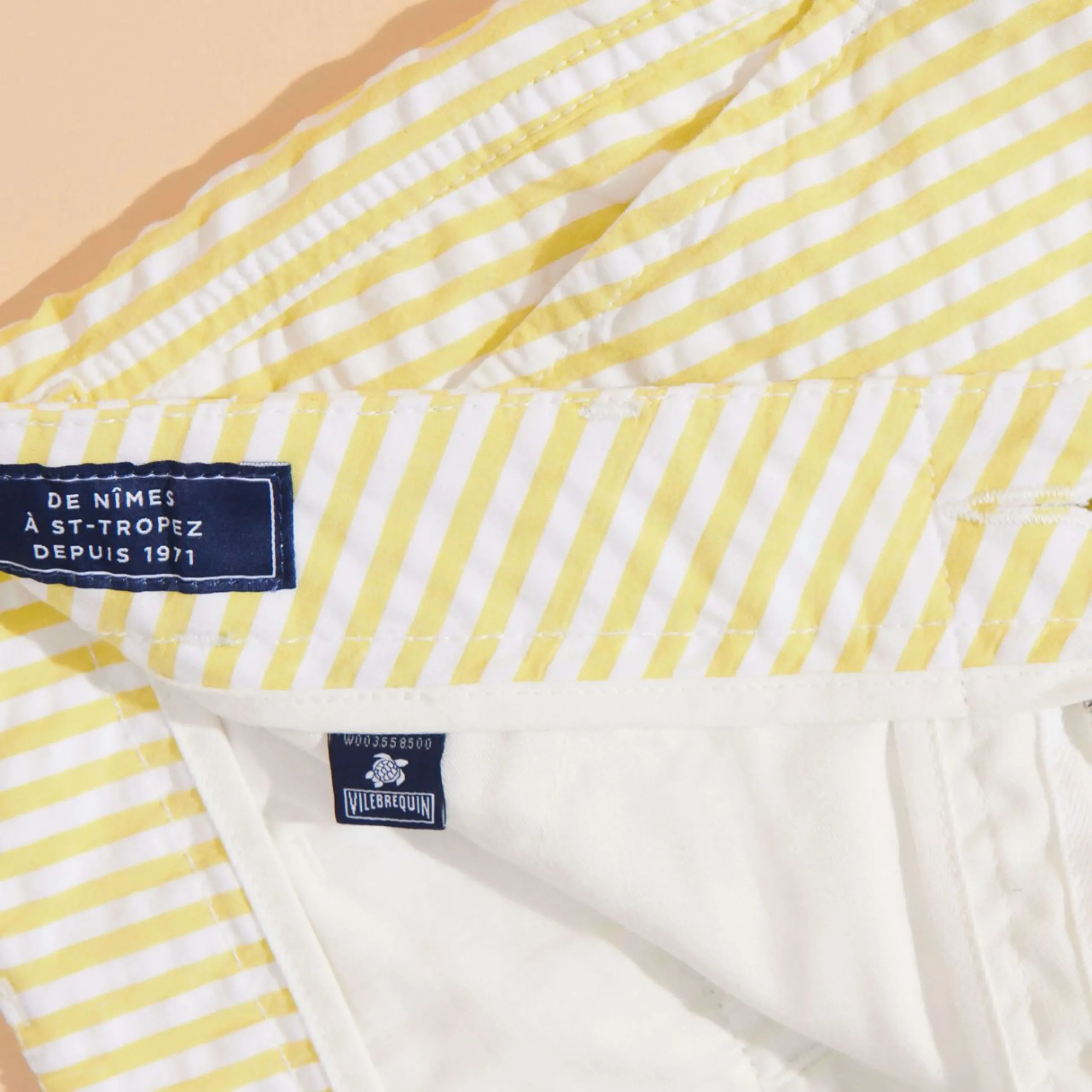 Homme Vilebrequin Bermudas Et Shorts^Bermuda Chino En Coton Homme Seersucker