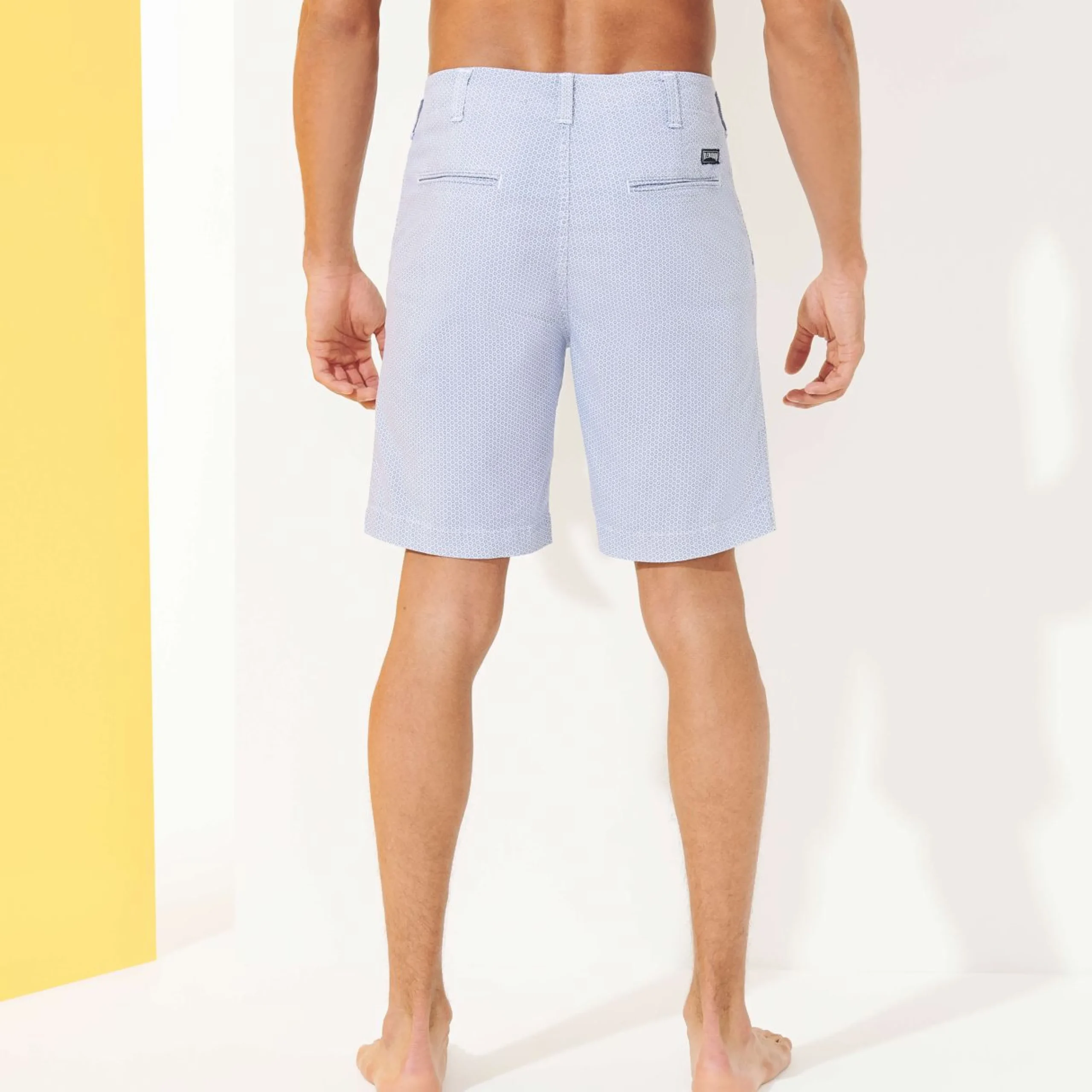 Homme Vilebrequin Bermudas Et Shorts^Bermuda En Coton Homme Imprime Micro Flower