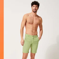 Homme Vilebrequin Bermudas Et Shorts^Bermuda En Coton Homme Imprime Micro Flower