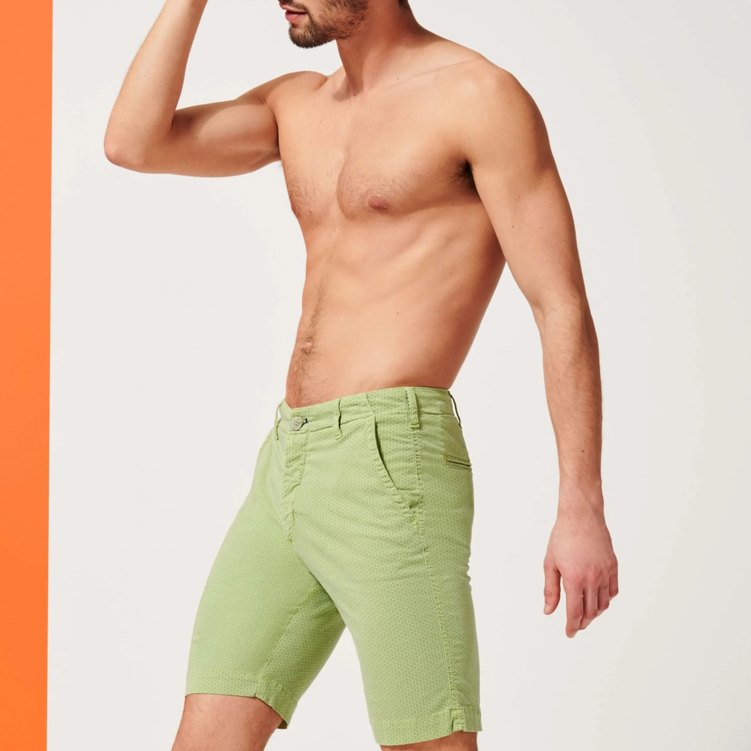 Homme Vilebrequin Bermudas Et Shorts^Bermuda En Coton Homme Imprime Micro Flower