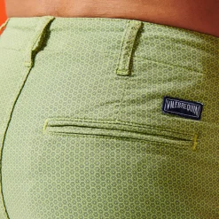 Homme Vilebrequin Bermudas Et Shorts^Bermuda En Coton Homme Imprime Micro Flower