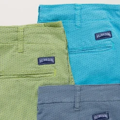 Homme Vilebrequin Bermudas Et Shorts^Bermuda En Coton Homme Imprime Micro Flower