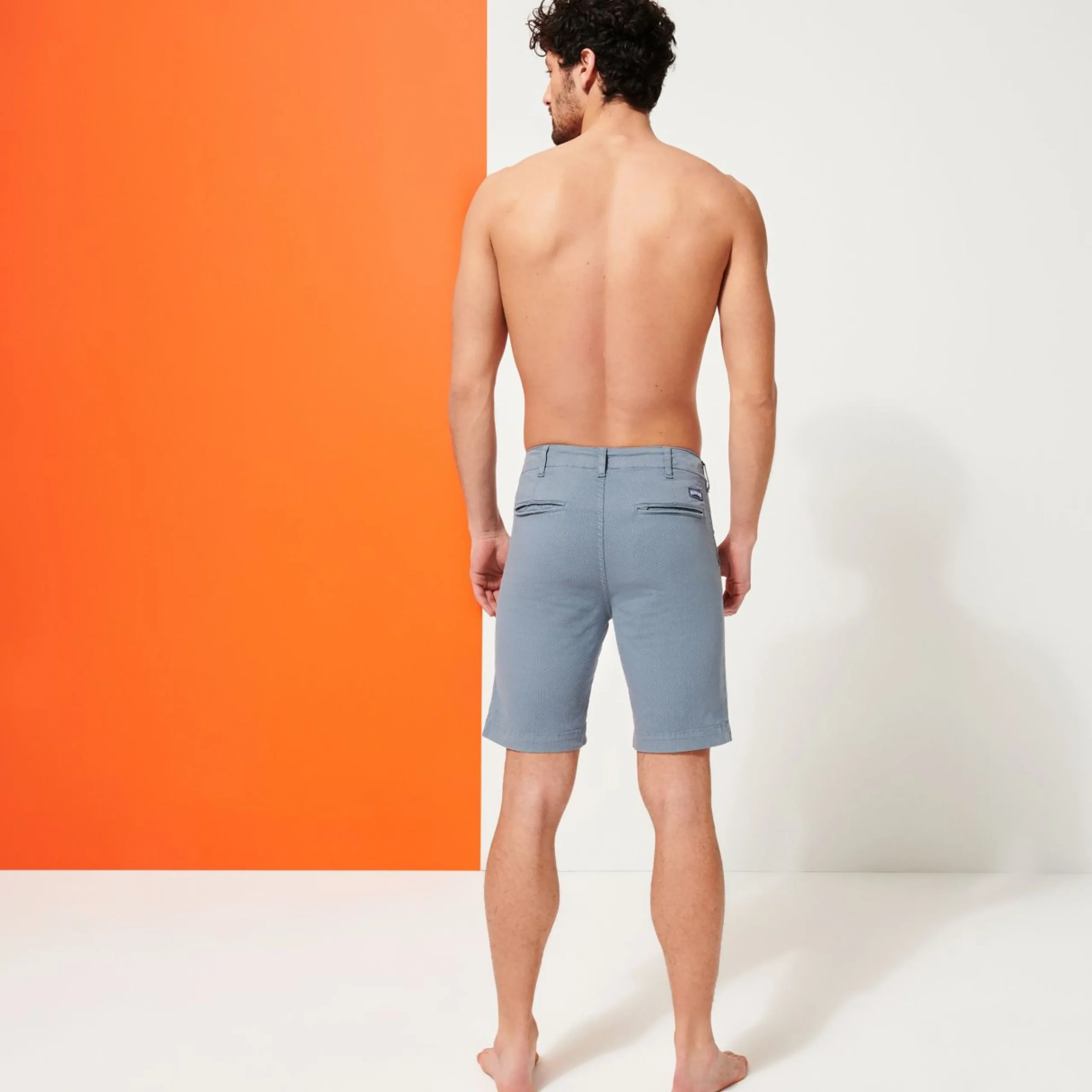 Homme Vilebrequin Bermudas Et Shorts^Bermuda En Coton Homme Imprime Micro Flower