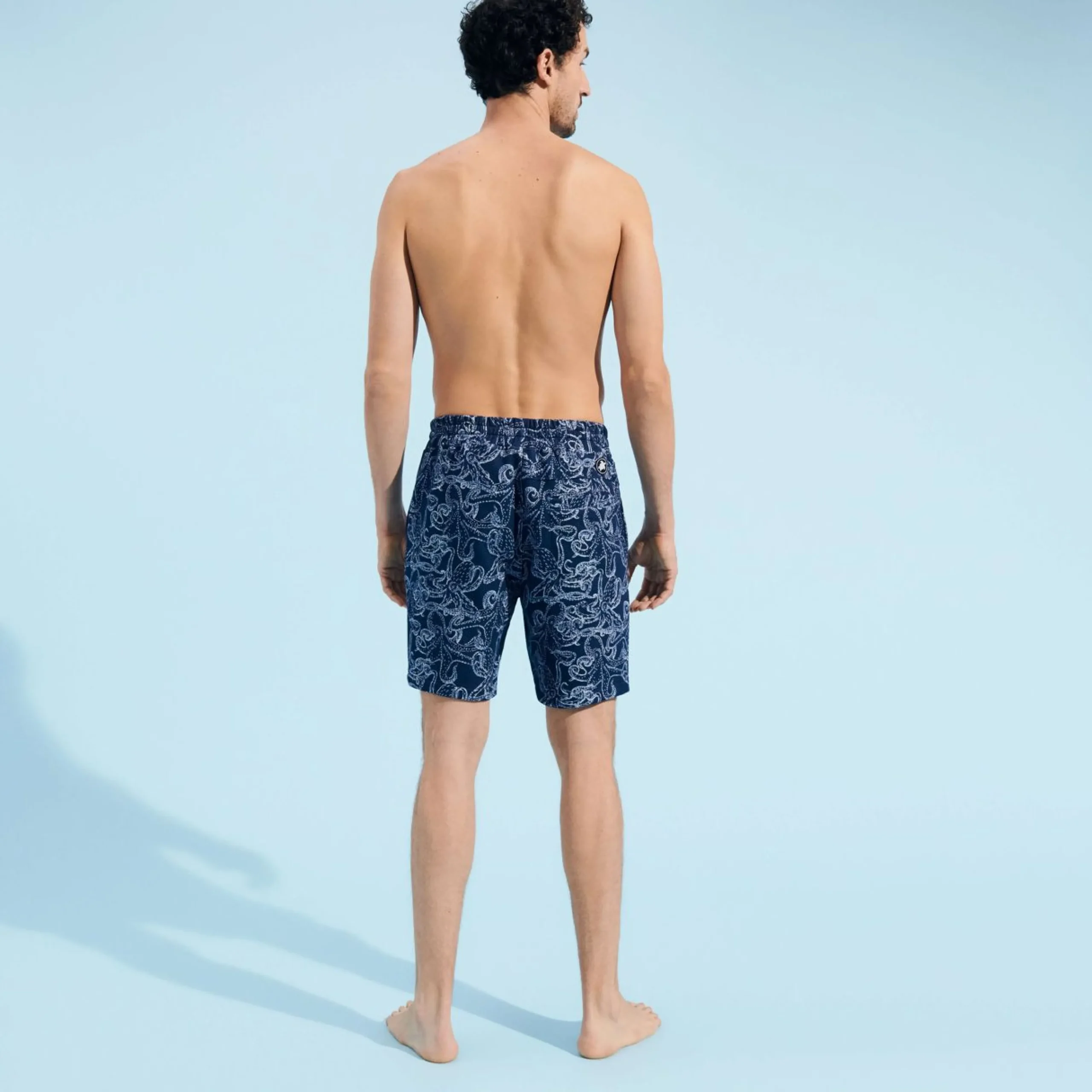 Homme Vilebrequin Bermudas Et Shorts^Bermuda En Coton Homme Poulpes Bicolores