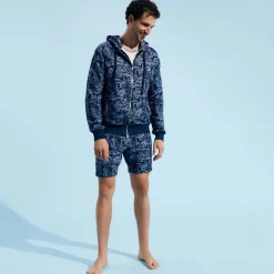 Homme Vilebrequin Bermudas Et Shorts^Bermuda En Coton Homme Poulpes Bicolores