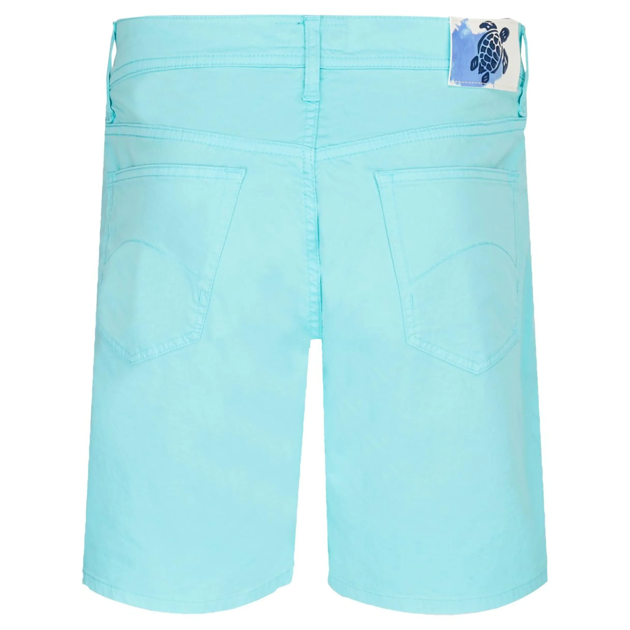 Homme Vilebrequin Bermudas Et Shorts^Bermuda En Coton Satine 5 Poches Homme Uni