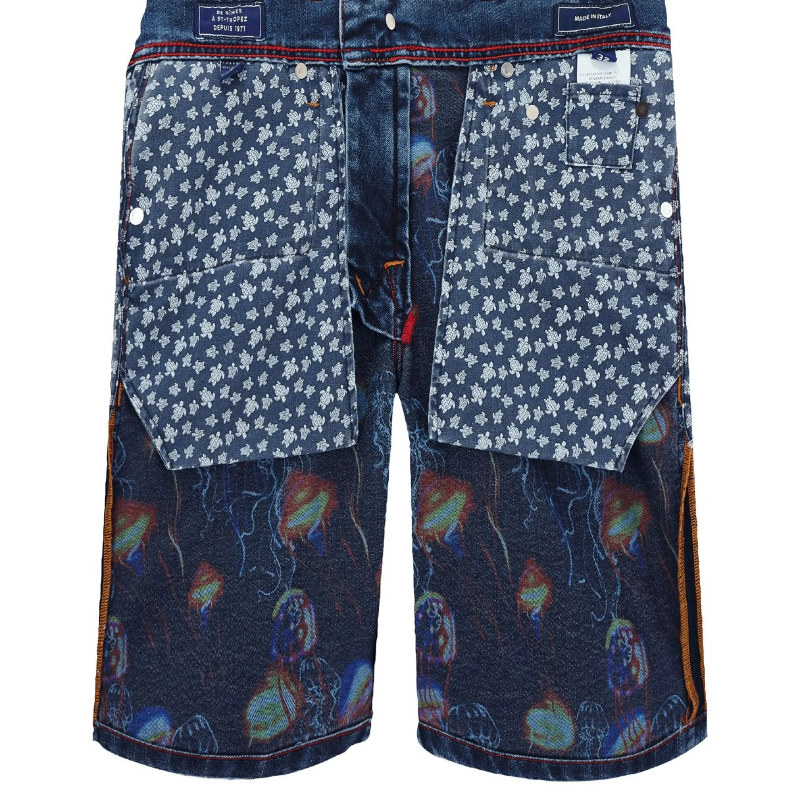 Homme Vilebrequin Bermudas Et Shorts^Bermuda En Jean 5 Poches Homme Neo Medusa