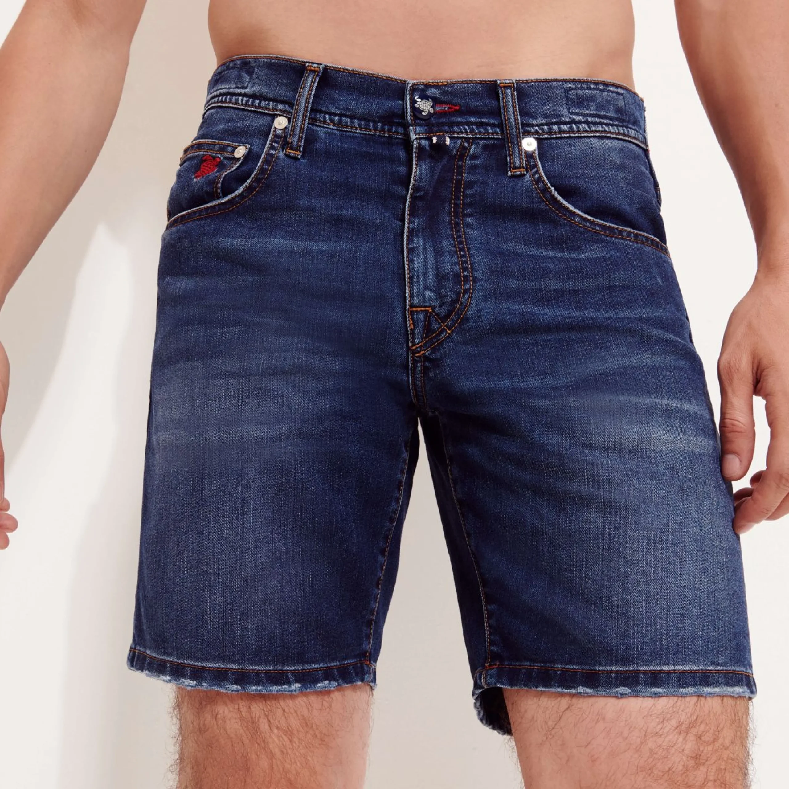 Homme Vilebrequin Bermudas Et Shorts^Bermuda En Jean 5 Poches Homme Neo Medusa