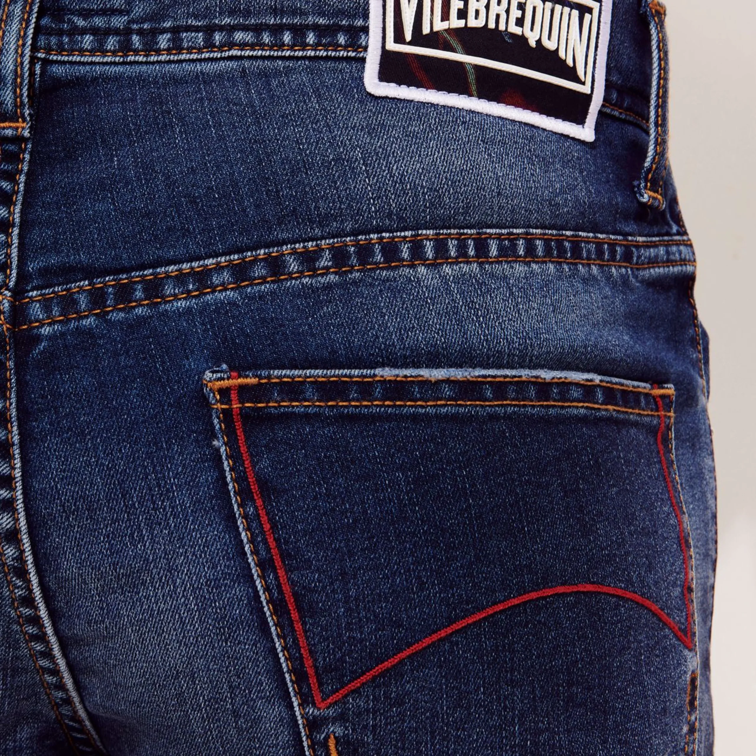 Homme Vilebrequin Bermudas Et Shorts^Bermuda En Jean 5 Poches Homme Neo Medusa