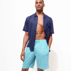 Homme Vilebrequin Loungewear^Bermuda En Jersey De Lin Unisexe Uni