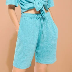 Homme Vilebrequin Loungewear^Bermuda En Jersey De Lin Unisexe Uni