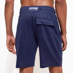 Homme Vilebrequin Loungewear^Bermuda En Jersey De Lin Unisexe Uni