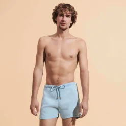 Homme Vilebrequin Bermudas Et Shorts^Bermuda En Lin Homme Mineral Dye