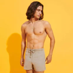 Homme Vilebrequin Bermudas Et Shorts^Bermuda En Lin Homme Mineral Dye