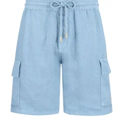 Homme Vilebrequin Bermudas Et Shorts^Bermuda En Lin Homme Uni Poches Cargo