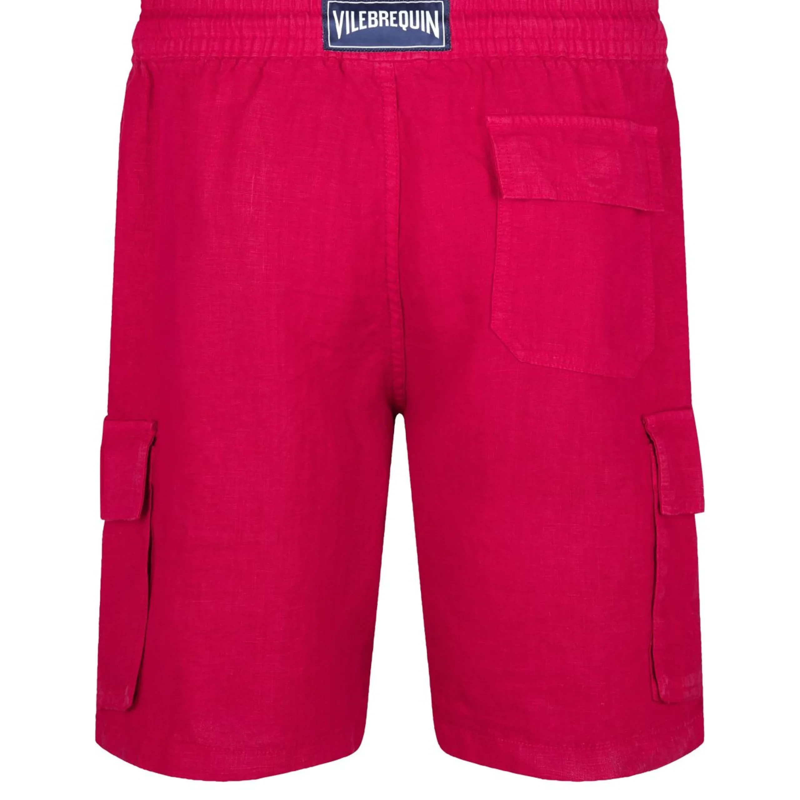 Homme Vilebrequin Pantalons^Bermuda En Lin Homme Uni Poches Cargo
