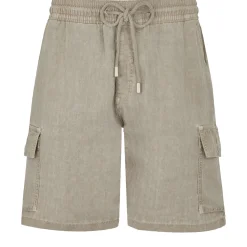 Homme Vilebrequin Bermudas Et Shorts^Bermuda En Lin Homme Uni Teinture Minerale