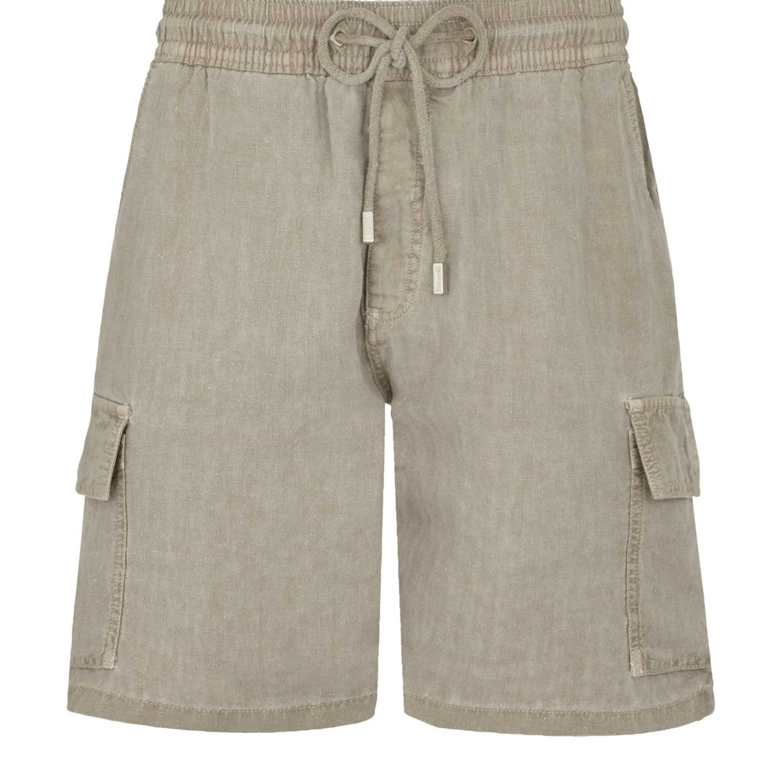 Homme Vilebrequin Bermudas Et Shorts^Bermuda En Lin Homme Uni Teinture Minerale