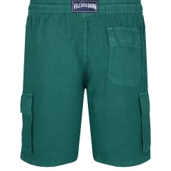 Homme Vilebrequin Pantalons^Bermuda En Lin Homme Uni Poches Cargo