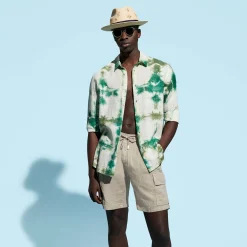 Homme Vilebrequin Bermudas Et Shorts^Bermuda En Lin Homme Uni Poches Cargo
