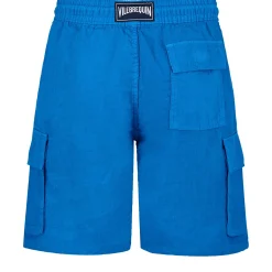 Homme Vilebrequin Bermudas Et Shorts^Bermuda En Lin Homme Uni Poches Cargo
