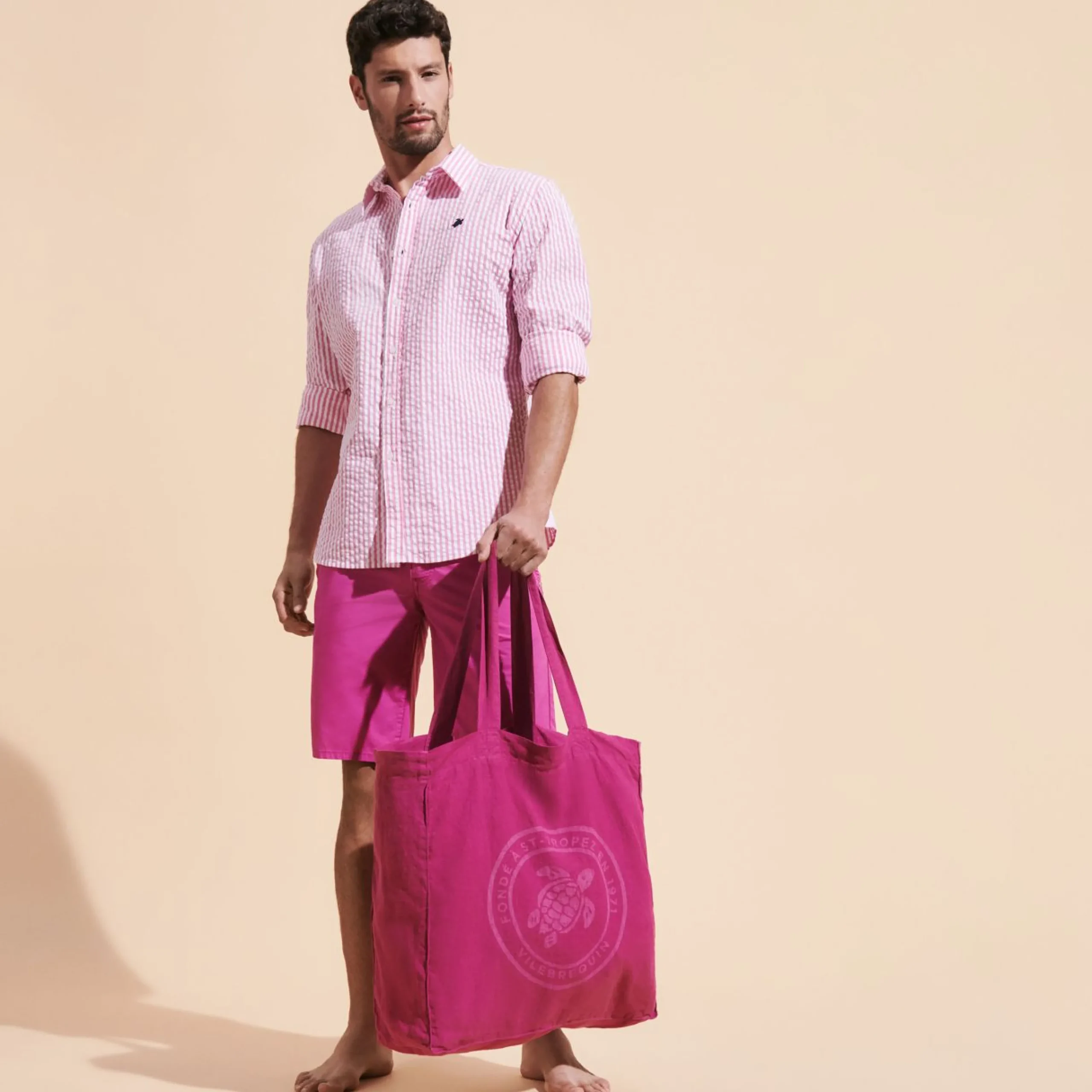 Homme Vilebrequin Bermudas Et Shorts^Bermuda En Tencel Homme Uni