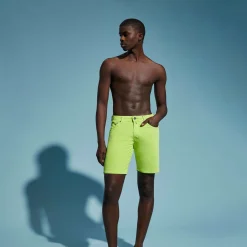 Homme Vilebrequin Bermudas Et Shorts^Bermuda En Velours Cotele 2000 Raies 5 Poches Homme Uni