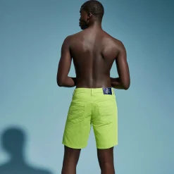 Homme Vilebrequin Bermudas Et Shorts^Bermuda En Velours Cotele 2000 Raies 5 Poches Homme Uni