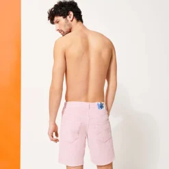 Homme Vilebrequin Bermudas Et Shorts^Bermuda En Velours Cotele 2000 Raies 5 Poches Homme Uni