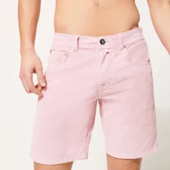 Homme Vilebrequin Bermudas Et Shorts^Bermuda En Velours Cotele 2000 Raies 5 Poches Homme Uni