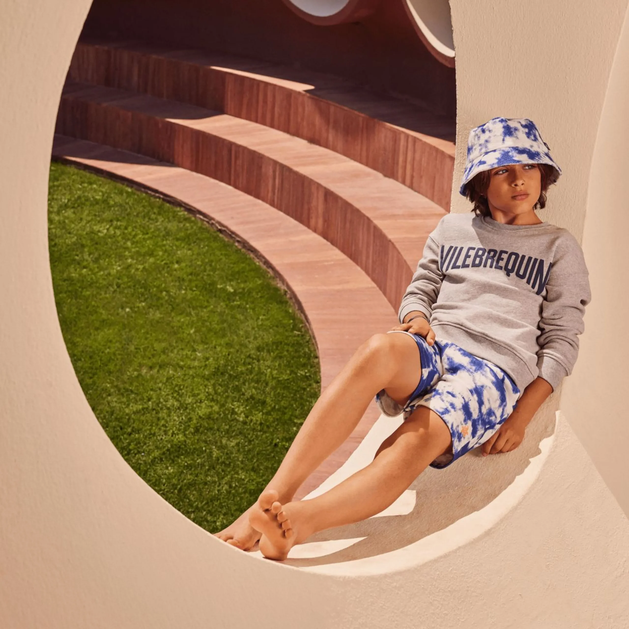 Garçon Vilebrequin Shorts^Bermuda Jogging Garçon Tie & Dye