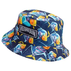 Homme Vilebrequin Casquettes^Bob En Lin Piranhas