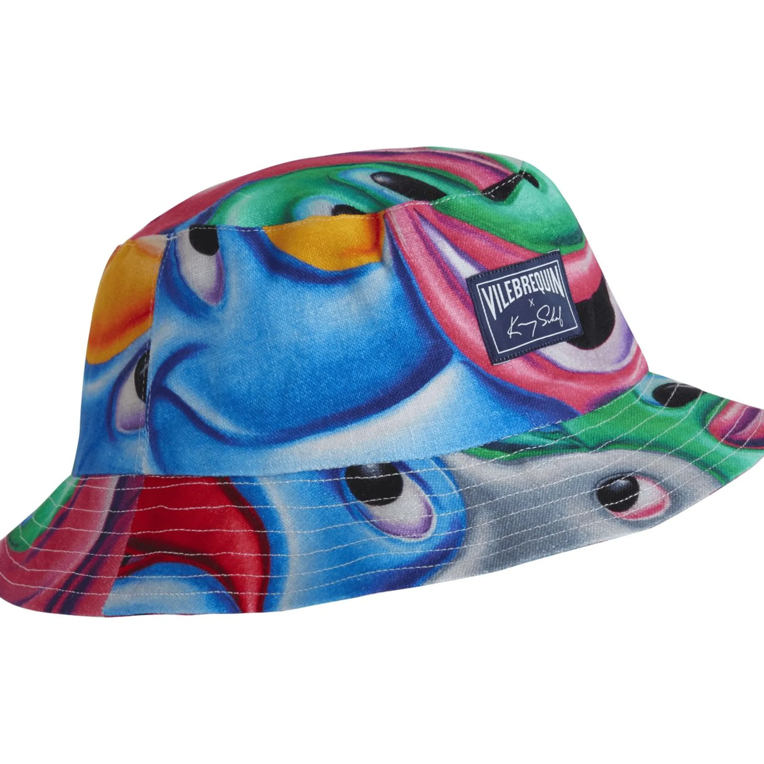 Homme Vilebrequin Casquettes^Bob Homme Faces In Places - X Kenny Scharf
