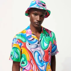 Homme Vilebrequin Casquettes^Bob Homme Faces In Places - X Kenny Scharf