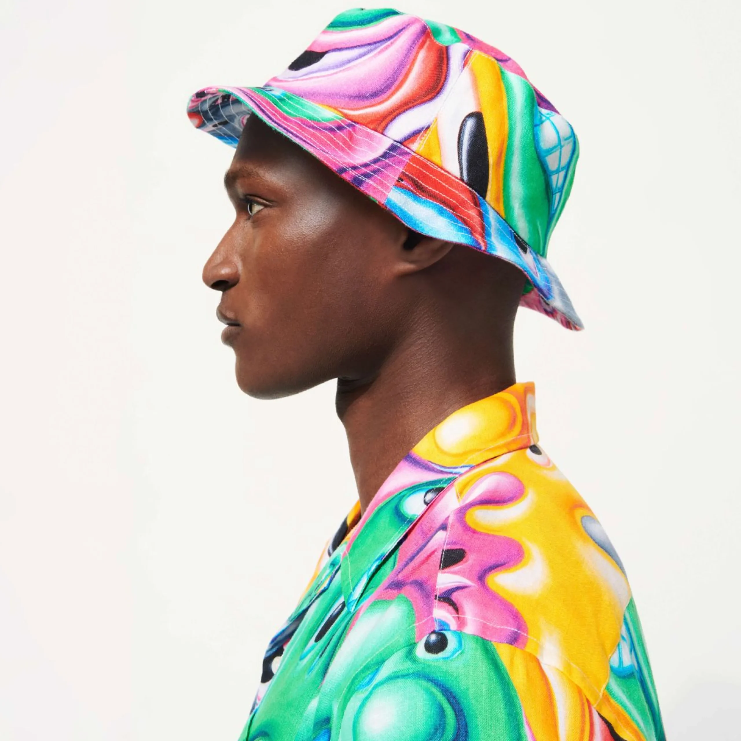Homme Vilebrequin Casquettes^Bob Homme Faces In Places - X Kenny Scharf