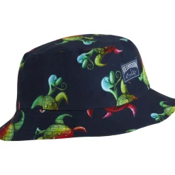 Homme Vilebrequin Casquettes^Bob Homme Tortues Rainbow Multicolor - X Kenny Scharf