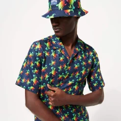 Homme Vilebrequin Casquettes^Bob Homme Tortues Rainbow Multicolor - X Kenny Scharf