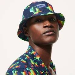 Homme Vilebrequin Casquettes^Bob Homme Tortues Rainbow Multicolor - X Kenny Scharf