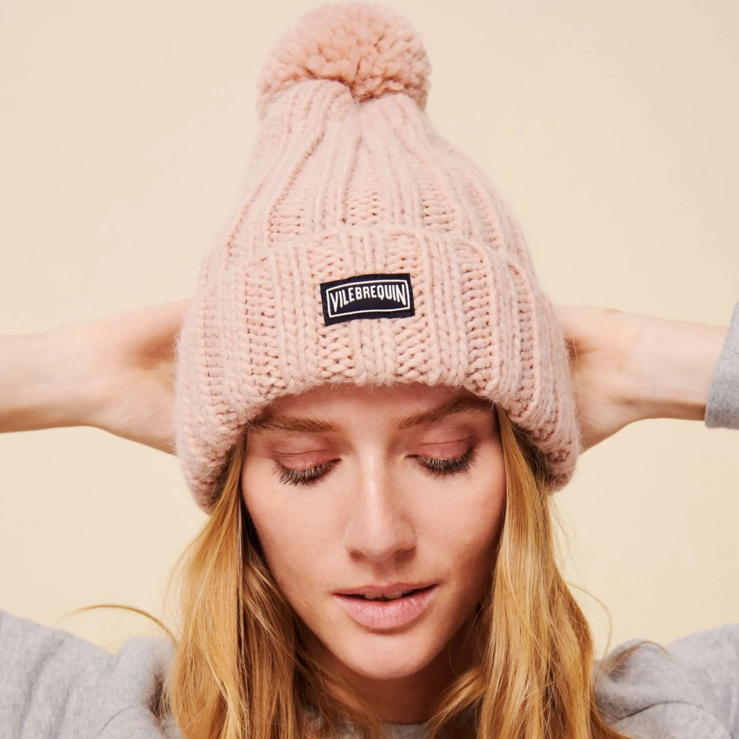 Homme Vilebrequin Casquettes^Bonnet En Laine Pompom Homme