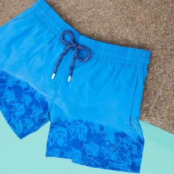 Garçon Vilebrequin L'Iconique^Boys Swim Shorts Water-Reactive Piranhas