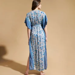 Femme Vilebrequin Tuniques^Caftan Long Femme Iris Lace- X Poupette St Barth