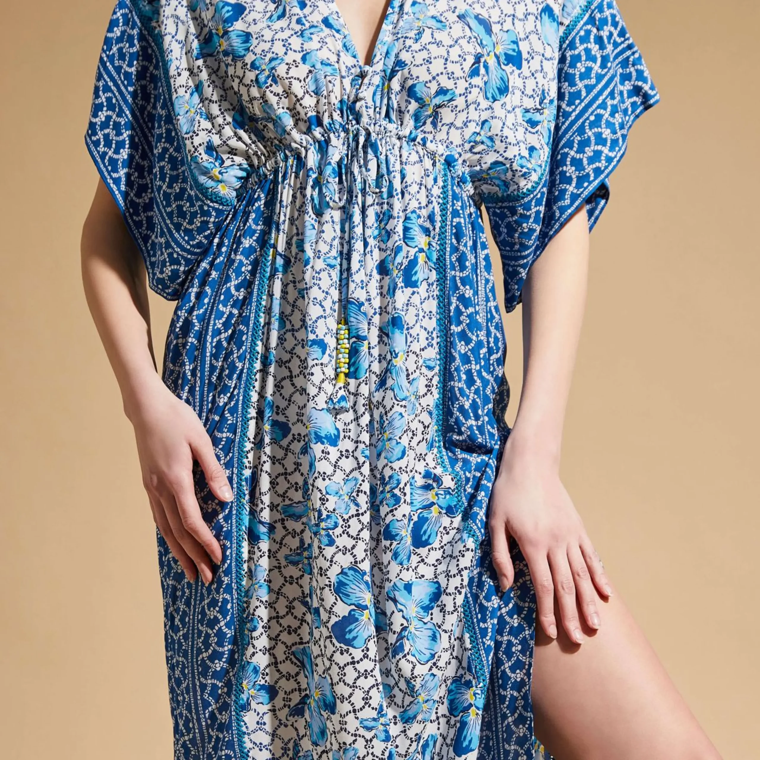 Femme Vilebrequin Tuniques^Caftan Long Femme Iris Lace- X Poupette St Barth