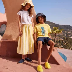 Fille Vilebrequin Casquettes^Chapeau En Coton Fille Larges Rayures