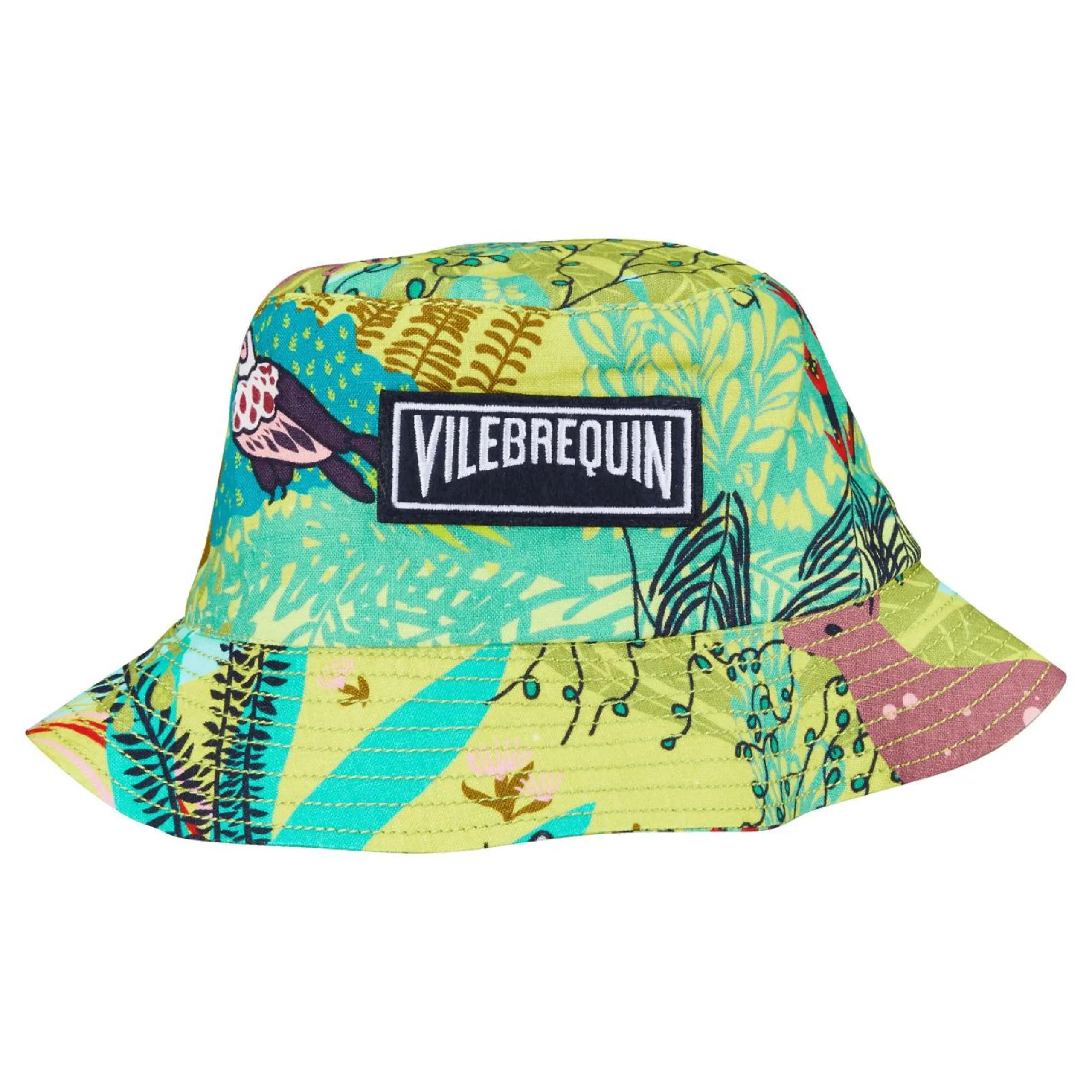 Homme Vilebrequin Casquettes^Chapeau En Lin Imprime Unisexe Jungle Rousseau