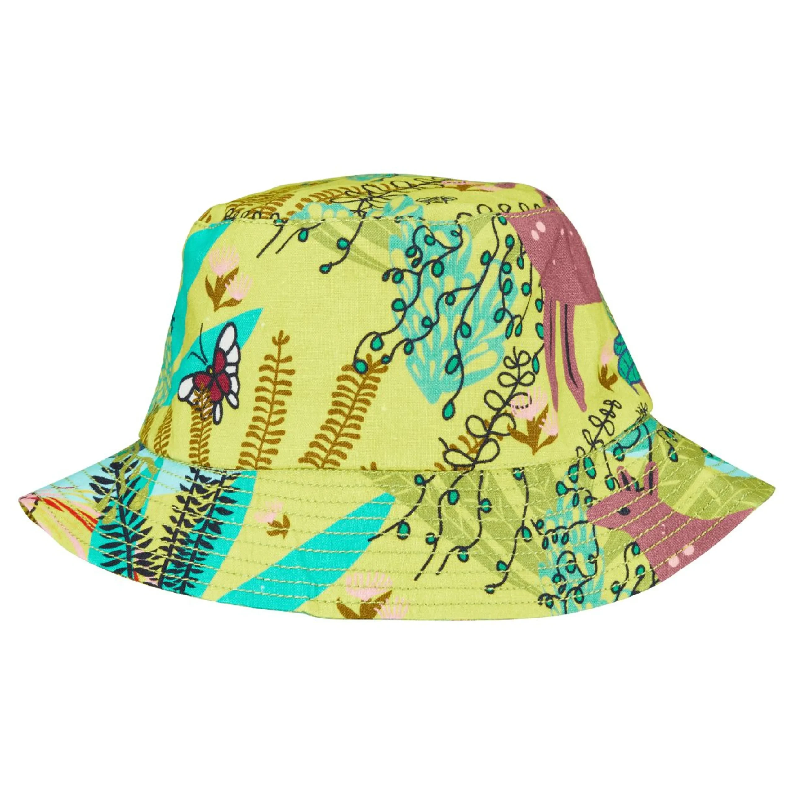 Homme Vilebrequin Casquettes^Chapeau En Lin Imprime Unisexe Jungle Rousseau